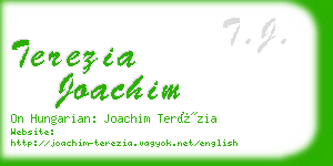 terezia joachim business card